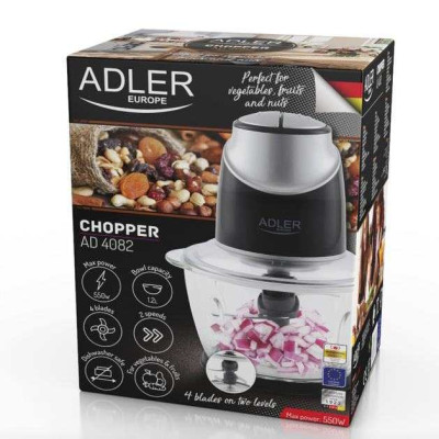 Подрібнювач зі скляною чашею Adler AD 4082 550Вт 