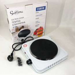 Плита електрична Suntera SP-1930, електроплита 1 комфорка, електроплита кухонная. Колір: білий Плита електрична Suntera SP-1930, електроплита 1 комфорка, електроплита кухонная. Колір: білий