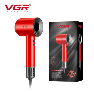 Фен професійний VGR V-445 RED, 3 рівні обдування, 4 рівні температури, 1600Вт Фен професійний VGR V-445 RED, 3 рівні обдування, 4 рівні температури, 1600Вт