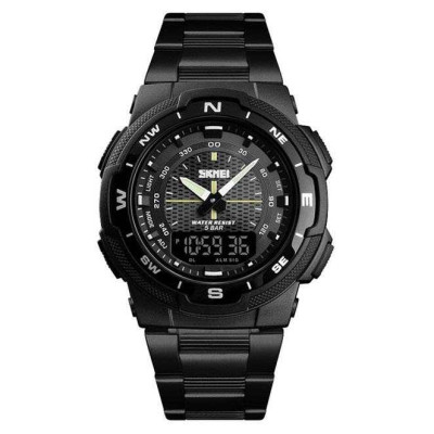 Годинник наручний чоловічий SKMEI 1370BKBK, годинник для військовослужбовців, фірмовий спортивний годинник 