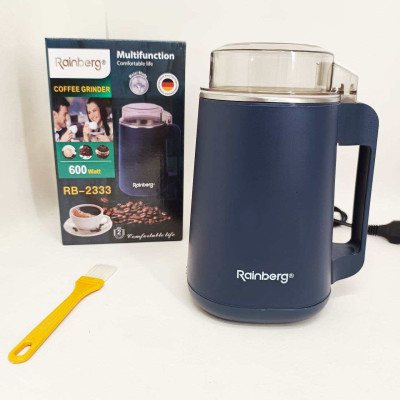 Електрична кавомолка Rainberg RB-2333 на 4 леза 600 Вт потужний подрібнювач для кави та горіхів 