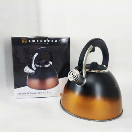 Чайник Edenberg EB-8865 зі свистком 3л Black Чайник Edenberg EB-8865 зі свистком 3л Black