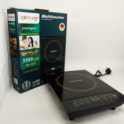 Індукційна варильна панель Rainberg RB-2281 з 1 конфоркою портативна 3500Вт 