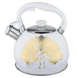 Чайник із свистком Edenberg EB-1956 2 літри чайник із нержавіючої сталі для всіх видів плит White Чайник із свистком Edenberg EB-1956 2 літри чайник із нержавіючої сталі для всіх видів плит White