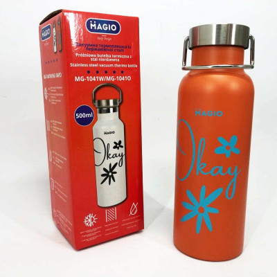 Термопляшка Magio MG-1041O 500 мл, Термос для питної води, Гарний якісний термос Термопляшка Magio MG-1041O 500 мл, Термос для питної води, Гарний якісний термос
