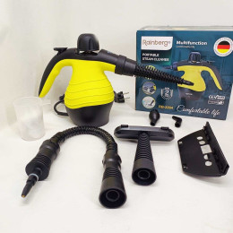 Ручний відпарювач пароочисник Rainberg RB-2294 для очищення дезінфекції поверхонь 1000Вт Yellow Ручний відпарювач пароочисник Rainberg RB-2294 для очищення дезінфекції поверхонь 1000Вт Yellow