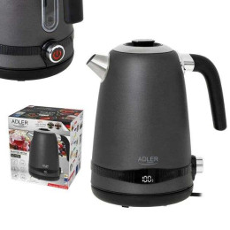 Чайник металевий Adler AD 1295 1.7л 1850Вт електричний з терморегулятором 40-100 ° С Gray Чайник металевий Adler AD 1295 1.7л 1850Вт електричний з терморегулятором 40-100 ° С Gray