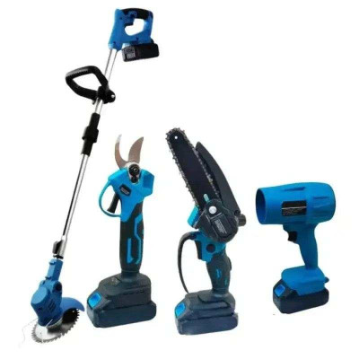 Набір 4в1 DOMOTEC акумуляторних інструментів для саду 