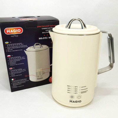 Електрочайник Magio MG-516, 1.5 л, 1500 Вт, з подвійними стінками 