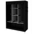 Шафа тканинна 3 секції складана з каркасом STORAGE WARDROBE 175 х 130 х 45 см. Колір: чорний 