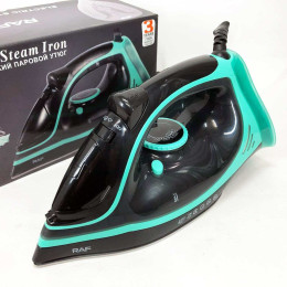 Праска парова RAF R.1250 з керамічною підошвою та функцією самоочищення 2200 Вт. Колір: синій