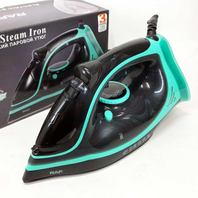 Праска парова RAF R.1250 з керамічною підошвою та функцією самоочищення 2200 Вт. Колір: синій 