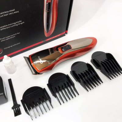 Машинка для стрижки волосся Gemei GM-6027, Хороший бездротовий триммер, Практична машинка 