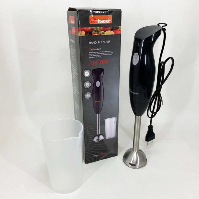 Блендер занурювальний ручний з чашею DOMOTEC MS-5102 400 W, Красивий занурювальний блендер для дому 
