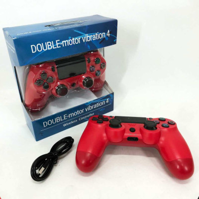 Джойстик DOUBLESHOCK для PS 4, бездротовий ігровий геймпад PS4/PC акумуляторний джойстик. Колір: червоний Джойстик DOUBLESHOCK для PS 4, бездротовий ігровий геймпад PS4/PC акумуляторний джойстик. Колір: червоний