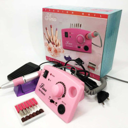 Фрезер DM-211 на 65 Вт. - 45000 об./хв. для манікюру та педикюру з педаллю та додатковими насадками