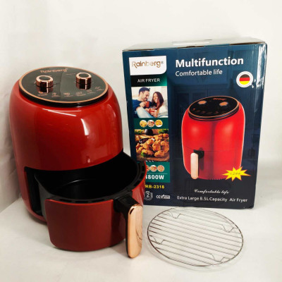 Електро Фритюрниця безмасляна Rainberg RB-2318 3800 Вт зі знімним кошиком 8.5л до 30 хв Red 