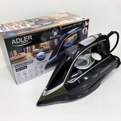 Парова праска Adler AD 5054 з водяним насосом 3000Вт 