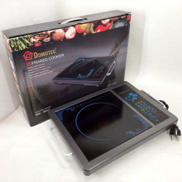 Плита інфрачервона Domotec MS-5842 на 1 конфорку, потужна настільна електроплита, індукційна плита міні Плита інфрачервона Domotec MS-5842 на 1 конфорку, потужна настільна електроплита, індукційна плита міні