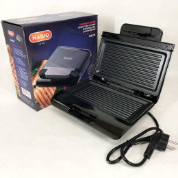 Бутербродниця MAGIO MG-378 750 Вт з антипригарним покриттям, Настільний гриль електричний-притискний