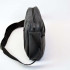 Стильна чоловіча сумка-месенджер із натуральної шкіри флотар, чорного кольору, чоловічі сумки через плече 