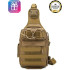 Якісна тактична сумка, укріплена чоловіча сумка, рюкзак тактичний слінг. Колір: койот 
