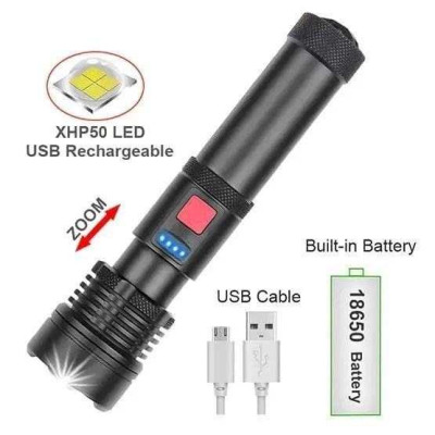 Ліхтарик світлодіодний з акумулятором X-Balog BL-X72-P90, ліхтар ручний потужний, тактовний ліхтар 