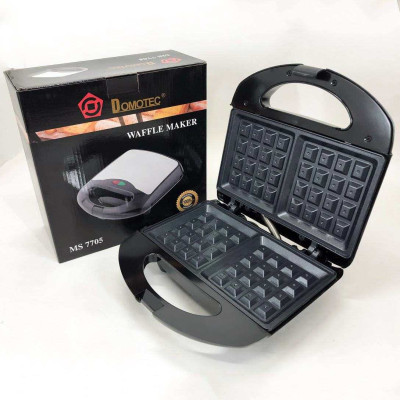 Вафельница Domotec MS-7705  электрическая с антипригарным покрытием 1000 Вт, Электро вафельница 
