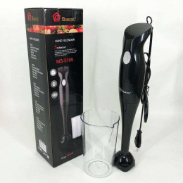 Блендер DOMOTEC MS-5105 400Вт зі склянкою, гарний занурювальний блендер для дому, електричний блендер Блендер DOMOTEC MS-5105 400Вт зі склянкою, гарний занурювальний блендер для дому, електричний блендер