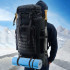 Рюкзак тактичний чорний 4в1 70 л Водонепроникний туристичний рюкзак. Колір: чорний 