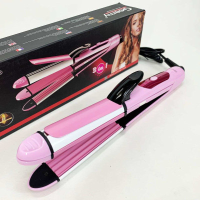 Щипці випрямляч мультистайлер 3 в 1 GEMEI GM-2966 до 200С Щипці випрямляч мультистайлер 3 в 1 GEMEI GM-2966 до 200С