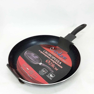 Сковорода UNIQUE UN-5156 28 см із внутрішнім антипригарним покриттям, сковорода для індукційної плити 