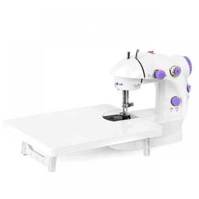 Міні швейна машинка 4 в 1 з педаллю та адаптером Mini Sewing Machine FHSM 202 з дошкою 