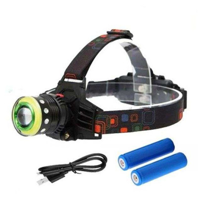 Ліхтар налобний Police T105-T6+COB акумуляторний, водонепроникний ліхтарик, головний ліхтарик 