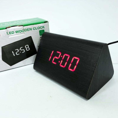 Годинник настільний VST-864 з червоним підсвічуванням, Світлодіодний настільний дорожній електронний годинник 