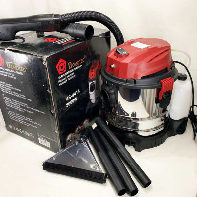 Пилосос промисловий, миючий Domotec MS-4414, будівельний 3000Вт, об'єм бака 20л 