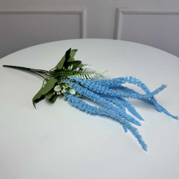 Гілка амаранту штучна 5шт/уп. Колір: блакитний Гілка амаранту штучна 5шт/уп. Колір: блакитний