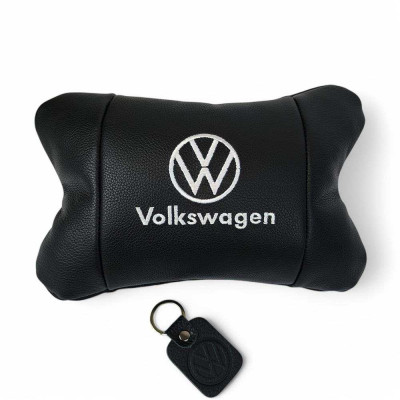 Шкіряна подушка на підголівник Volkswagen – ортопедична для авто Шкіряна подушка на підголівник Volkswagen – ортопедична для авто