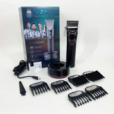 Професійна бездротова машинка для стрижки VGR V-682 RED тример для волосся 