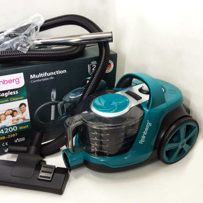 Пилосос Контейнерний Без Мішка Rainberg RB-2267 4200 Вт 4 л Циклонний з Регулятором Потужності 