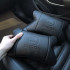 Набір авто подушок Skoda з натуральної шкіри + брелок, Автоподушка на підголовник 