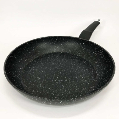 Сковорода UNIQUE UN-5137 28 см граніт темний, Сковорода з антипригарним покриттям для газової плити 