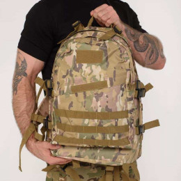 Міцний військовий рюкзак 40л Multicam з MOLLE (Cordura 600D)