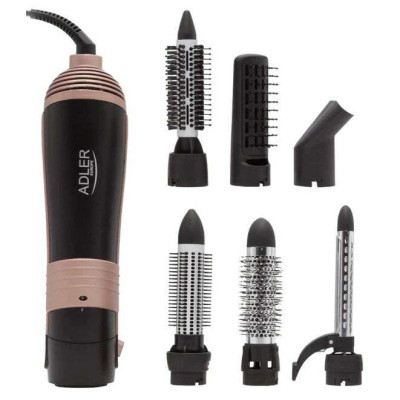 Фен-щітка набір для укладання волосся 6в1 ADLER AD 2022 стайлер 1000Вт 