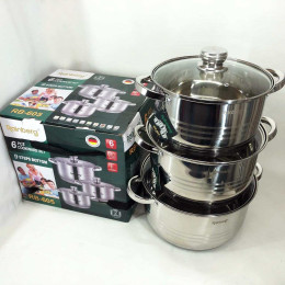 Набір каструль Rainberg RB-605 капсульне 9-ти шарове дно