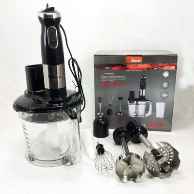 Блендер заглибний багатофункціональний 6 в 1 Domotec MS-5107 800 Вт, Потужний блендер для дому 