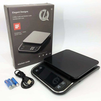 Ваги кухонні X-1, 5кг (0,1г), 3xAAA/USB, електронні ваги для зважування продуктів, кулінарні ваги 