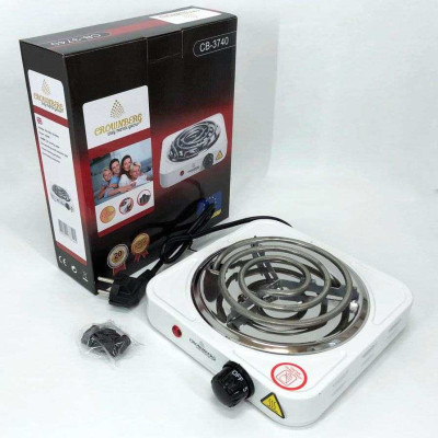 Плита Crownberg CB-3740 настільна електрична однокомфоркова спіральна 