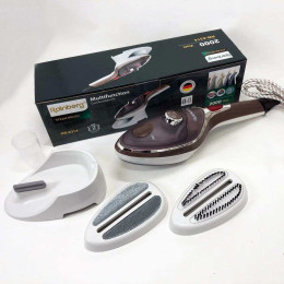 Ручний відпарювач для одягу Rainberg RB-6314 2000 Вт із двома змінними насадками, парова щітка Ручний відпарювач для одягу Rainberg RB-6314 2000 Вт із двома змінними насадками, парова щітка