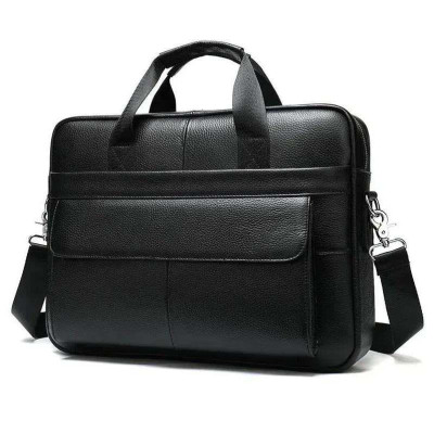 Чоловіча шкіряна сумка для ноутбука з італійської шкіри, формат А4, преміум клас 